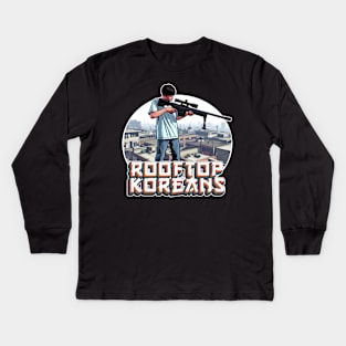 Rooftop Koreans Kids Long Sleeve T-Shirt